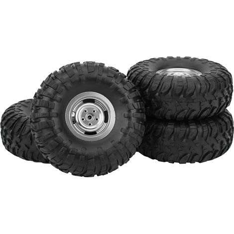Ersatzgummireifen für MN90 91 99 99S 1/12 RC-Crawler-Cars, silbernes Ersatzteil (1/5)