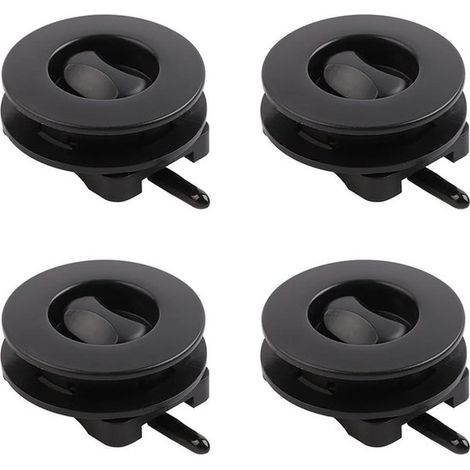 Abrazadera universal para alfombrillas de coche - Juego de 4 hebillas antideslizantes para alfombras en color negro (1/5)