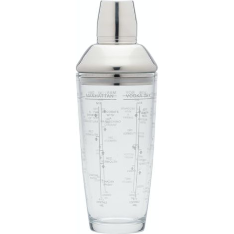 BarCraft - Easy Shaker of Utilizzare con ricette stampate, 700 ml