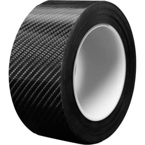 1 Pièce 5D Film Autocollant Adhésif Vinyle en Fibre de Carbone, Bandes de fibre de carbone Anti-rayures porte de voiture(3CM3M) (1/4)