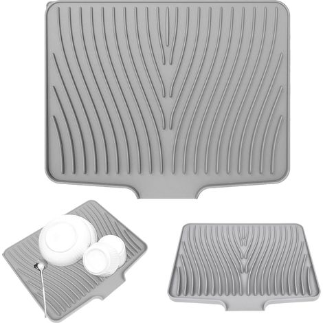 Tapis de séchage pour couverts égouttoir plateaux 40 x 33 cm 33 cm 40 x Gris (1/5)