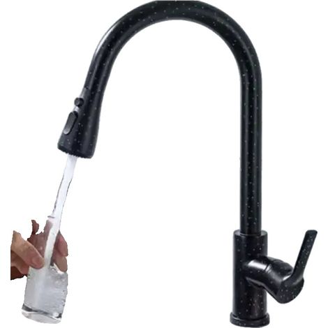 Grifo de cocina, caño extraíble, monomando, 04043 - con punto blanco, G1/2-d (1/2)