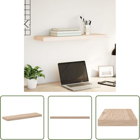 vidaXL Schweberegal 80x23,5x4 cm Holzwerkstoff (1/5)