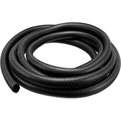 Gaine Câbles Électriques Voiture Gaine Ondulée Flexible Protection Cache PP Tuyau Fil Fendu Gaine Isolante Conduit Tube Rangement Câble Extérieur 15mm Long 5 Mètres (1/5)