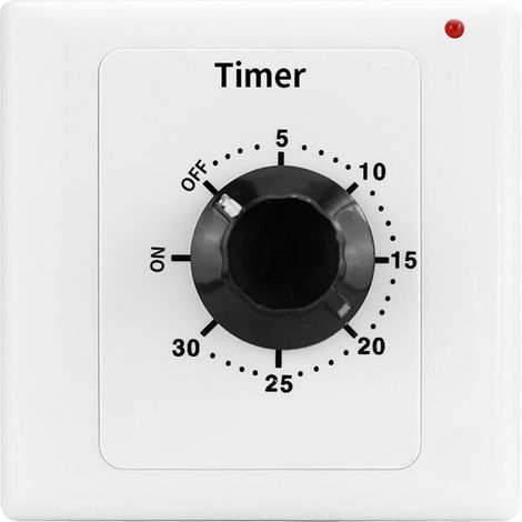 Minuteur mécanique à compte rebours AC 250 V 15 A avec indicateur (1/5)
