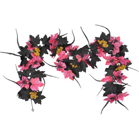 Tallo para fiesta de Halloween, hoja de arce artificial - Estilo 1