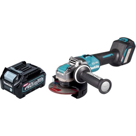 Makita GA 041 GD1 Amoladora angular sin cable 40 V máx. 125 mm X-LOCK Brushless + 1x batería recargable 2,5 Ah - sin cargador