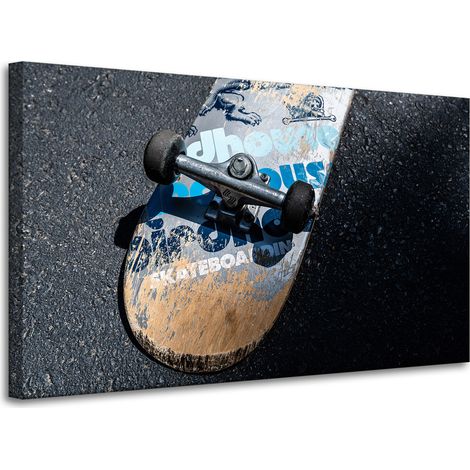Leinwanddruck Jugend-Skateboard 100x60 cm