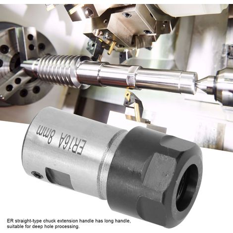 Rallonge de tige 8 mm haute précision porte-mandrin à pince axe moteur pour perçage profond (1/5)
