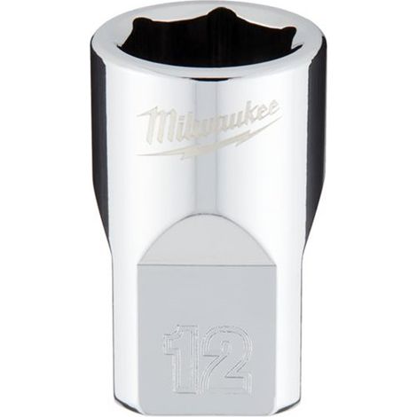 Llave de vaso Milwaukee 3/8 deep socket construcción metal acabado cromo (1/2)