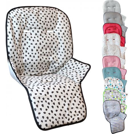 Housse d'assise pour chaise haute bébé – Rembourrage 100% polyester – Anti-transpirante et lavable en machine – Compatible gamme Ptit – Monsieur Bébé
