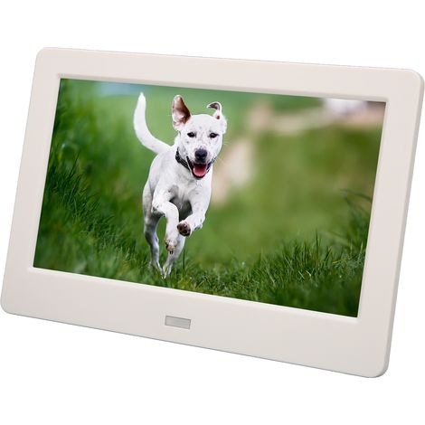 Cadre photo numérique HD 7 pouces avec horloge, calendrier, musique MP3, lecture de photos, double commande, album photo électronique, prise UE 100-240 V (1/5)