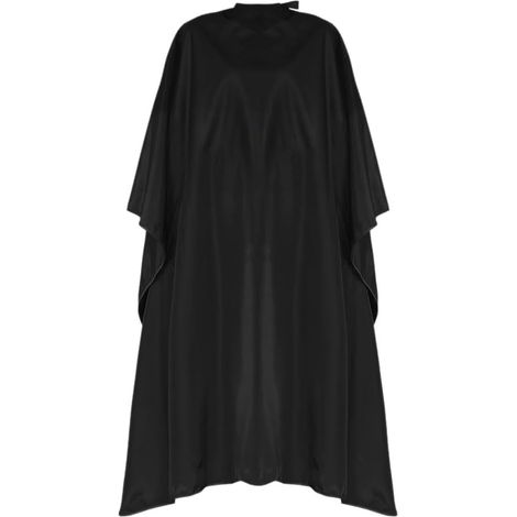 Hairdressing Cape with Hook Closure, Black Waterproof Cutting Cape, Universal Size for Women, Men and Kids, Salon and Home Use (1/5)