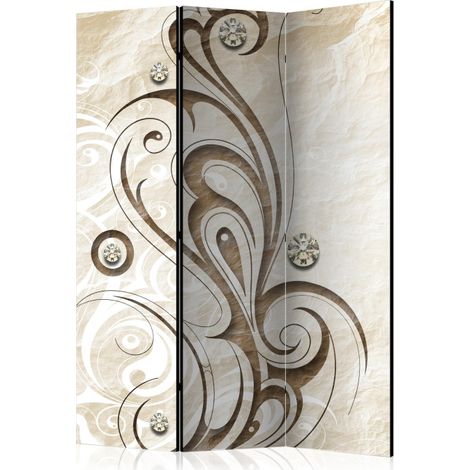 Paravent 3 Volets "Stone Butterfly" 135x172cm (1/2)