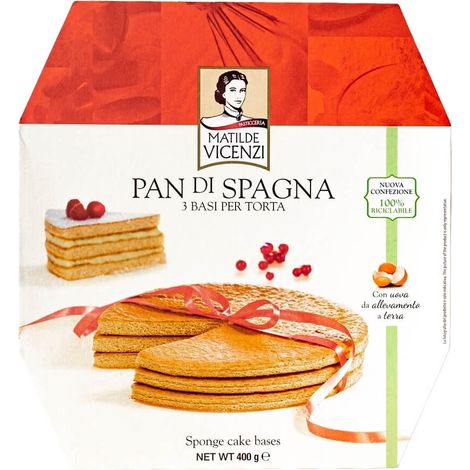 Base de bizcocho Pan Di Spagna 400g - Matilde Vicenzi (1/2)