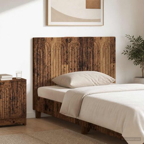 vidaXL Cabecero montada en la pared ALKMAAR Madera envejecida (1/5)