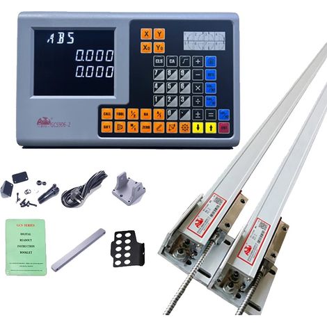Digitalanzeigesystem, 2-Achsen-Anzeige, Linearencoder enthalten, GCS906-2 DRO Set (1/2)