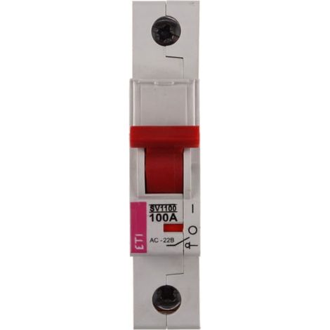 Interruptor seccionador modular 100A 1P 230400V SV 1100 002423116