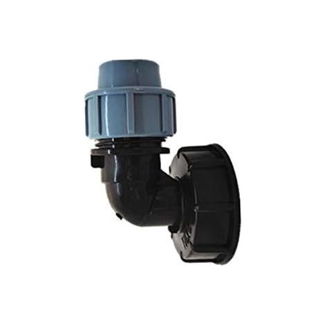 IBC Tank Adapter S60X6 - Hose Connector for IBC Water Tank - 25mm Outlet Elbow (1/5)