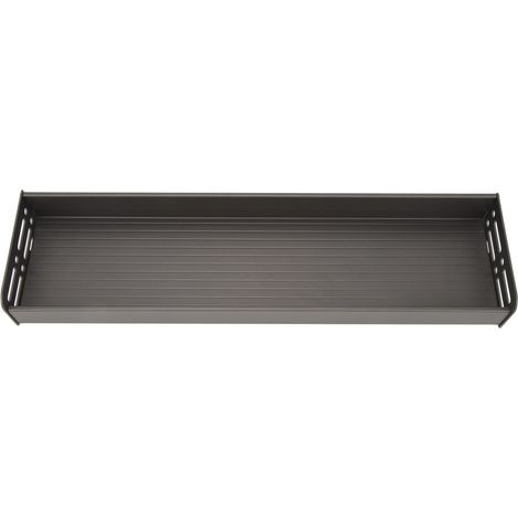 Étagère à épices murale multifonctionnelle de 50 cm, grise, idéale pour la cuisine et la salle de bain. (1/5)