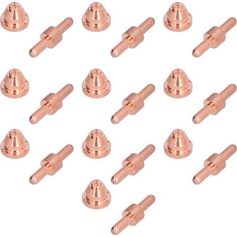 Kit de 10 électrodes et buses consommables pour machine de découpe plasma, compatible avec la torche de découpe Zhonghuan 50 TH50