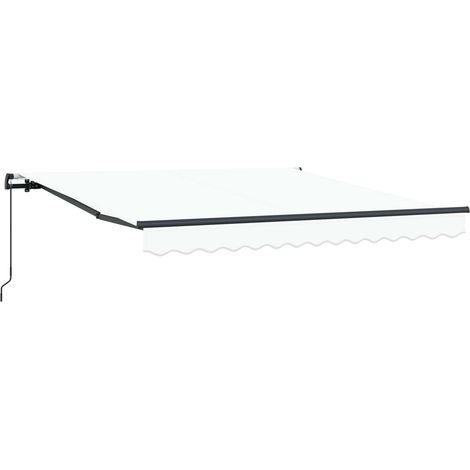 Maison Exclusive - Einziehbare Markise Weiß 300 x 250 cm Polyeste