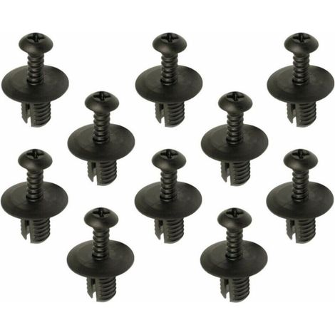 10x rivet à frapper visser Ø8 x 3-10mm expansion plastique clip fixation agrafe pare-chocs garniture (1/2)