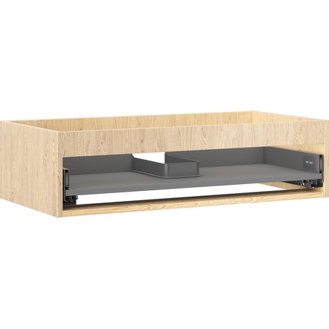 Mexen Box-A cuerpo de armario lavabo 90 cm, 1 cajón, roble - 91AX0-0900-235-1-81 (1/4)