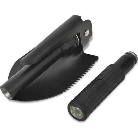 Pelle pliable Acier au carbone Noir