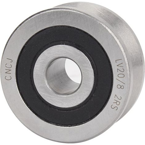 8x30x14mm V Groove Sealed Guide Pulley Rail Ball Bearing for Cylindrical Guide (1/3)