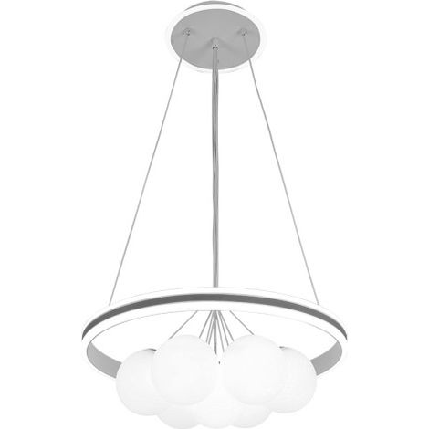Rodano Pendelleuchte Weiß/Grau 104w 3000-4000-6000k Regx50x50cm 8320lm C/remote,reg.intens