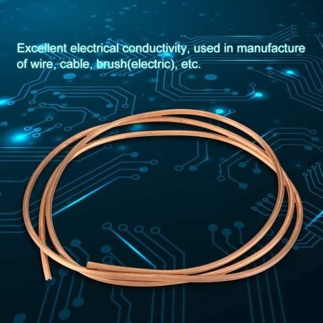 Tuyau de cuivre souple 2M – Tube pour réfrigération – OD 6mm, ID 4mm, épaisseur 1mm – Conductivité thermique élevée (1/4)