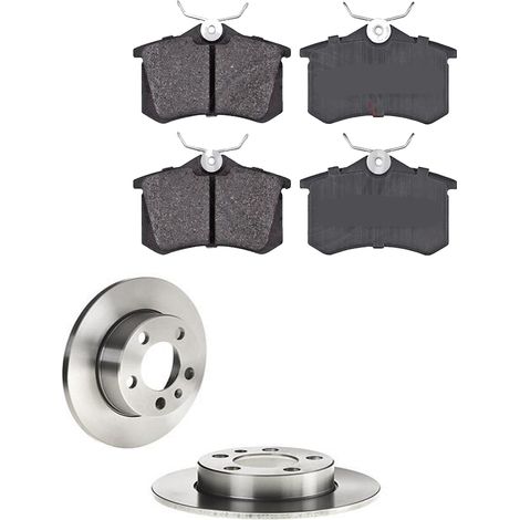 KIT FRENI POSTERIORI compatibile con VW POLO IV TRE VOLUMI (9N4) - DISCHI + PASTIGLIE OEM: P 85 020 , P 85 066 / 16883 /SOSTITUZIONE DIRETTA/BASSA POLVERE/SILENZIOSO (1/5)