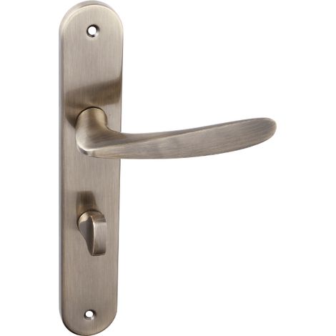 Türgriff auf langer Platte GOA Patina 72 mm (1/2)