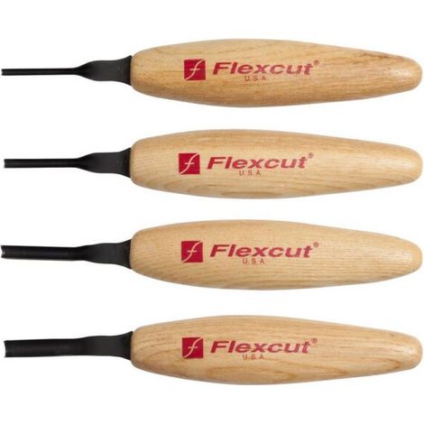 Ensemble von micro-gouges fur sculpture sur holz Flexcut MT500