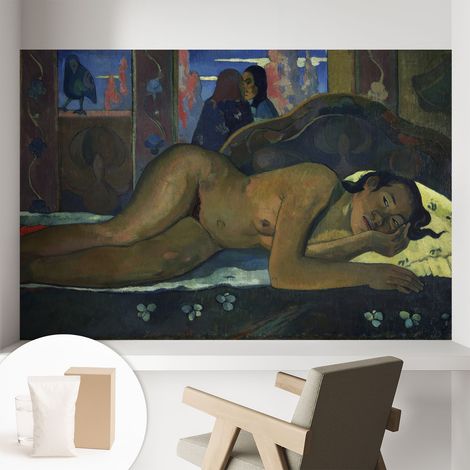 Papier peint intissé décoratif pour salon chambre et cuisine Facile à poser avec colle Calme exotique 104x70 cm (1/5)