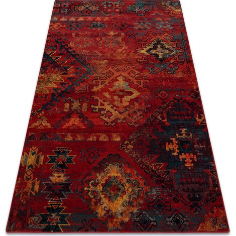 Alfombra de lana POLONIA Bali oriental, étnico rubí red 200x300 cm (1/5)