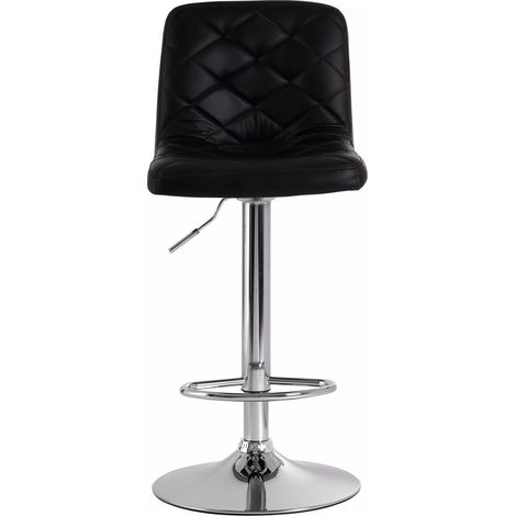 Premier Housewares Tara Black Faux Leather Bar Chair (1/5)