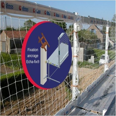 Pack échafaudage de toit acier 9ml avec fixation ancrage Echa-fix® - DIMOS - 950 mm