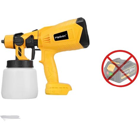 Pistolet à Peinture Électrique, Conteneur de 1000ml, Options de Buse Polyvalentes, Aucune batterie (1/2)