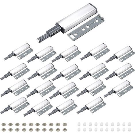 20 PCS Push to Open Aimant Poussoir Porte Placard Loquet Magnetique,Tampon Amortisseur pour Armoire Tiroir,Ouvre et Ferme la Porte avec Pression pour La Porte de L'armoire,Tiroir,Meuble et Placard (1/5)