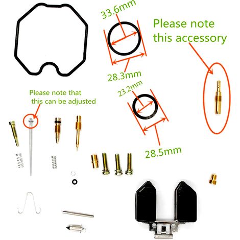Kit de reparación de carburador PZ26 para motores CG125 150 175 200 - OTROS (1/4)