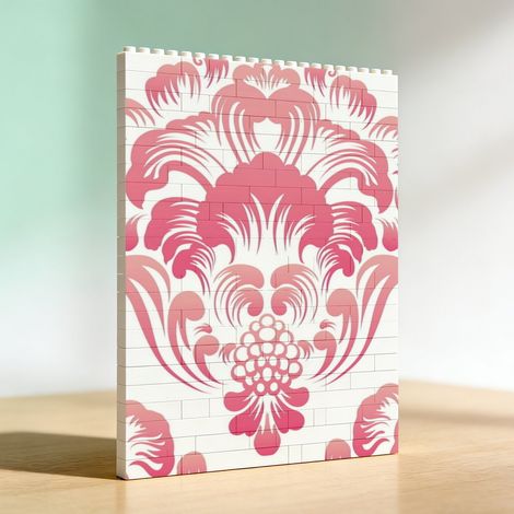 Cadre artistique en blocs et briques, Saint‑Valentin et anniversaire (1/5)