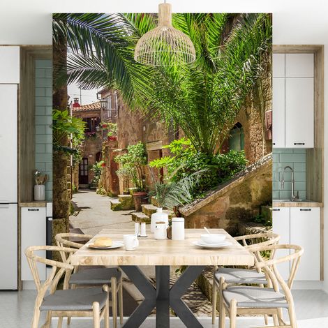 Papier peint panoramique - Ruelle Italienne - 130 cm x 195 cm (1/4)