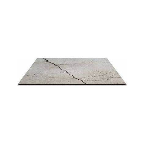 L'Arcolaio Piano HPL 80x80 White Moon Geo Bianco 10mm Made in Italy (1/4)