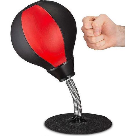Sac de frappe de bureau Tech Tools, sac de boxe anti-stress ultra-résistant, cadeau original et amusant pour le bureau, noir (1/5)