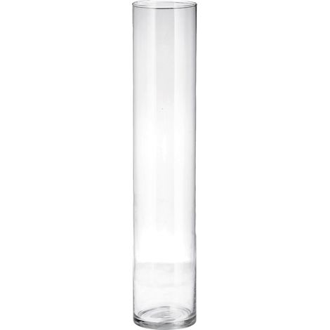 Regalo Italiano Vaso in Vetro Lyon D 12 Cm H 60 Cm – Vaso Decorativo Moderno per Fiori e Arredo Casa