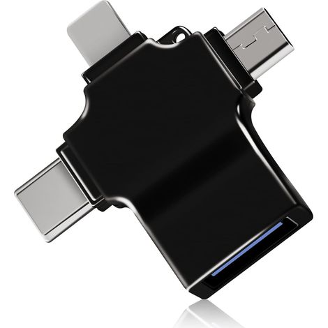 OTG Adaptateur USB 3 vers Universel,Adaptateur Micro/USB C vers USB 3.0,Compatible avec téléphone Portable/l'ordinateur, Prend en Charge la clé USB, Le Lecteur de Cartes, Clavier et Souris