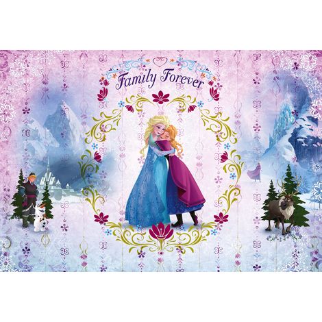 Papier peint panoramique enfant Frozen Family Forever (1/3)