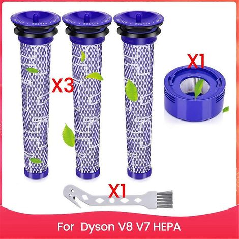 Filtersets für V8- und V7-HEPA-Staubsauger: Nachfilter, Vorfilter, ersetzt die Teile 965661-01 und 967 (1/5)